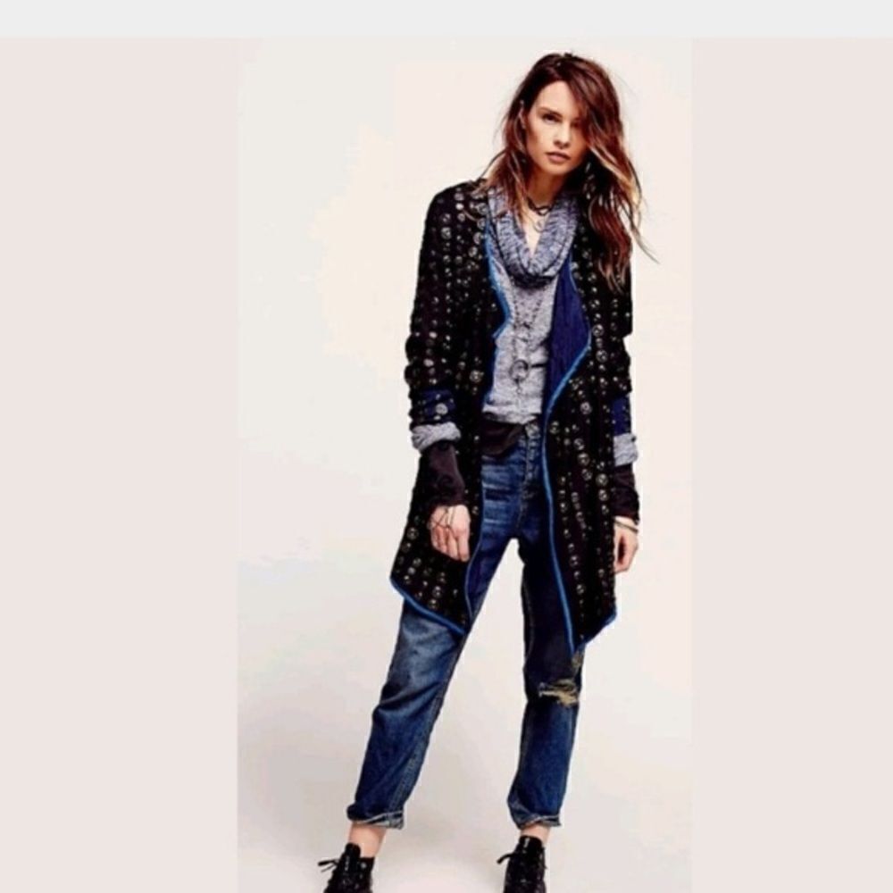 FREE PEOPLE Crossed Coin Jacket - Picture 3 of 11